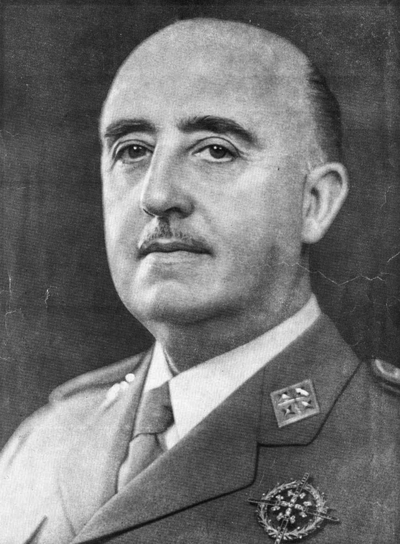 O ditador fascista Franco.
