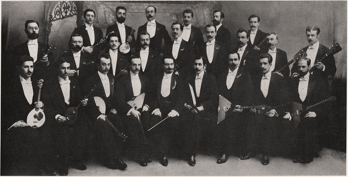 Великоруски оркестар В. В. Андрејева, почетак 1900-их.