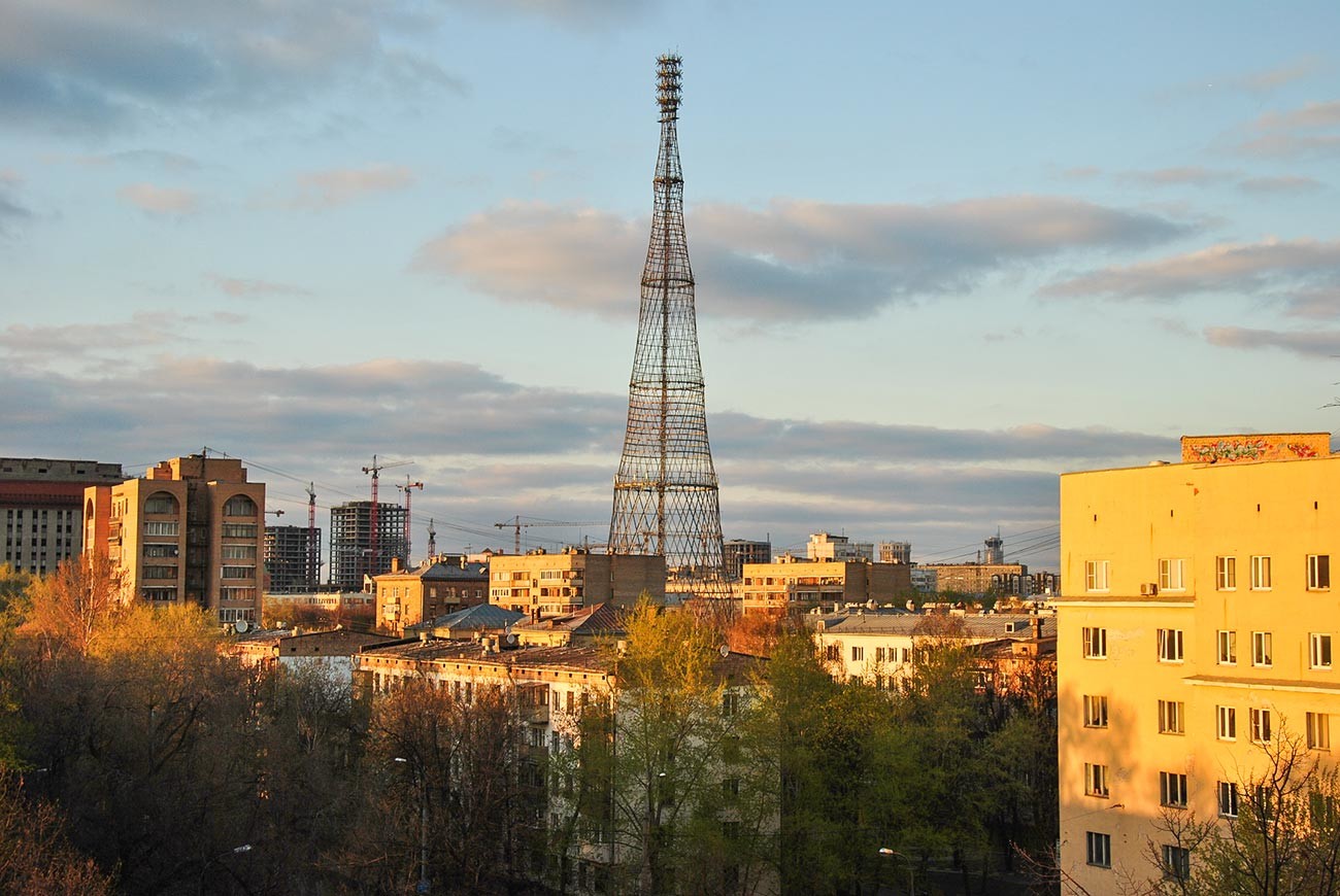 The Shukhov tower in Moscow