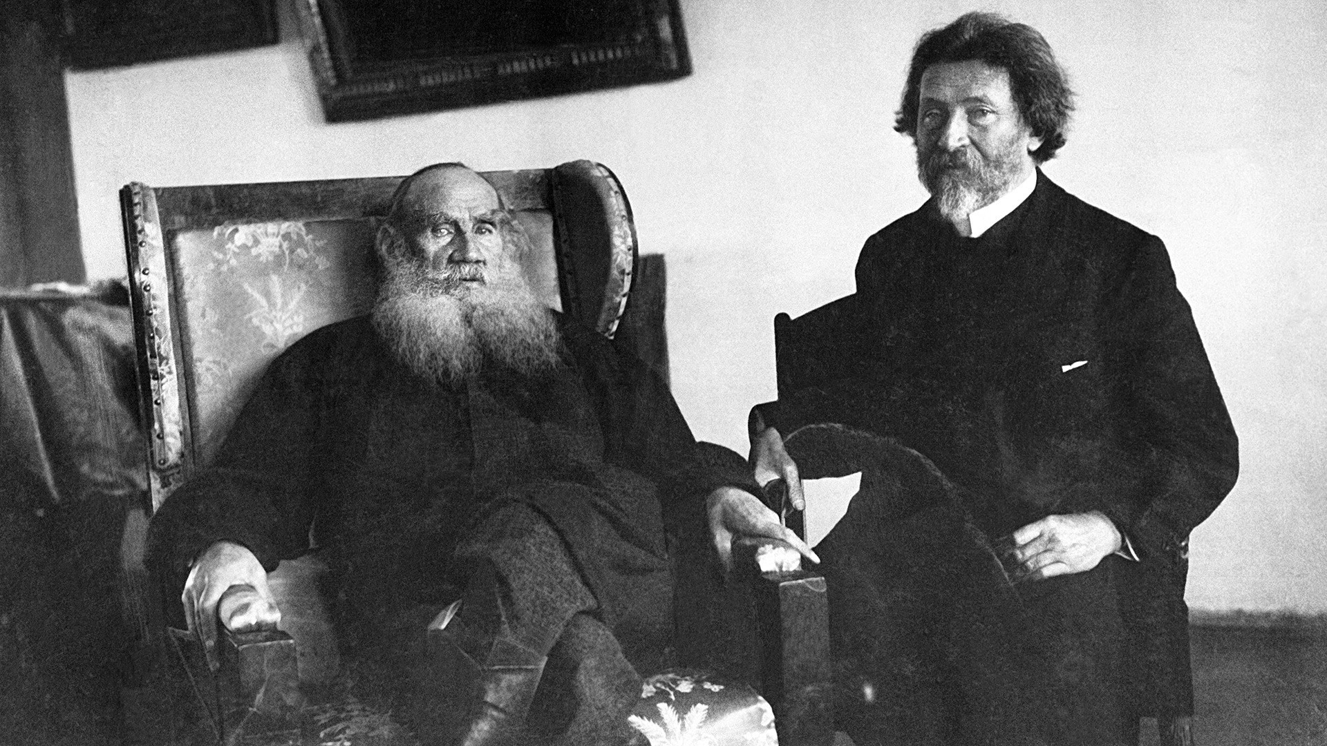Léon Tolstoï et Ilia Répine