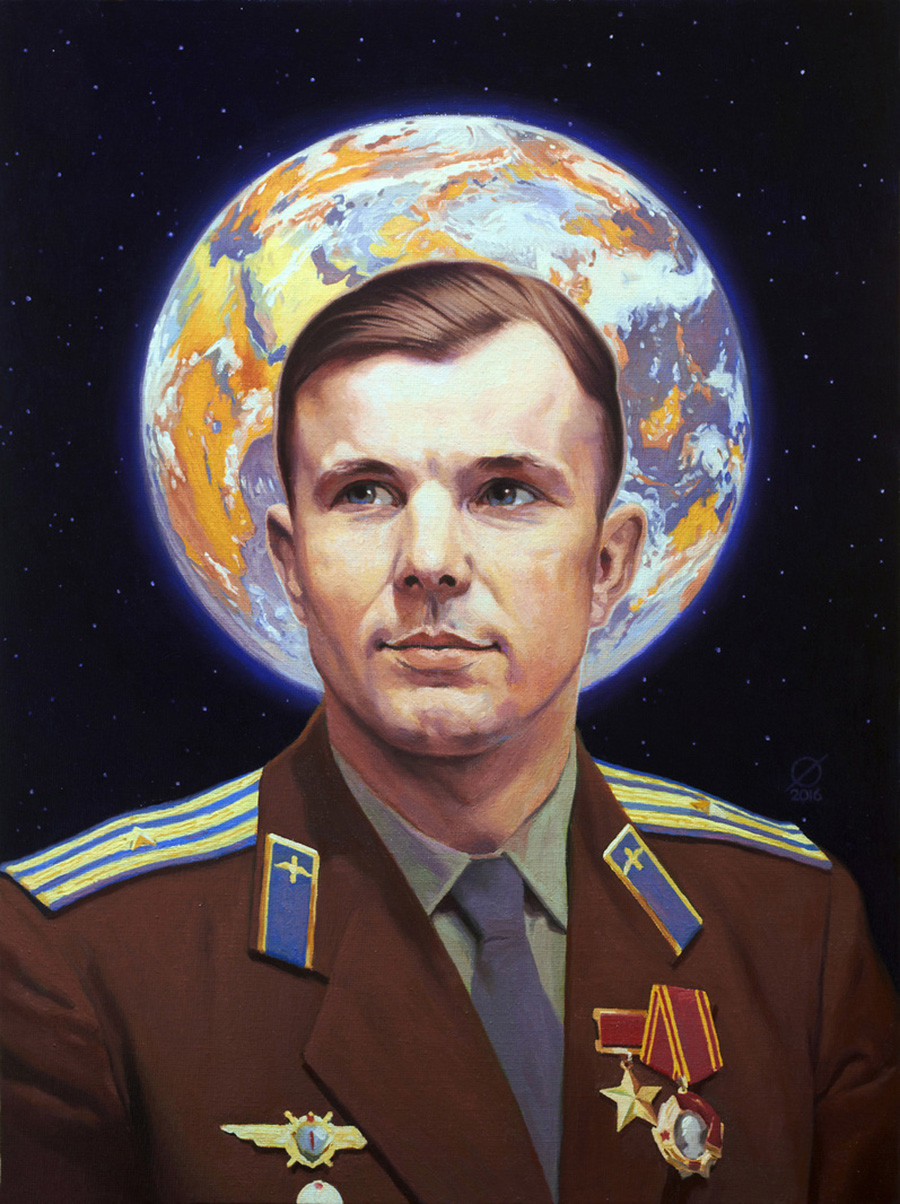 6222円 【SALE／73%OFF】 ガガーリン 肖像写真 レア 旧ソ連 宇宙飛行士