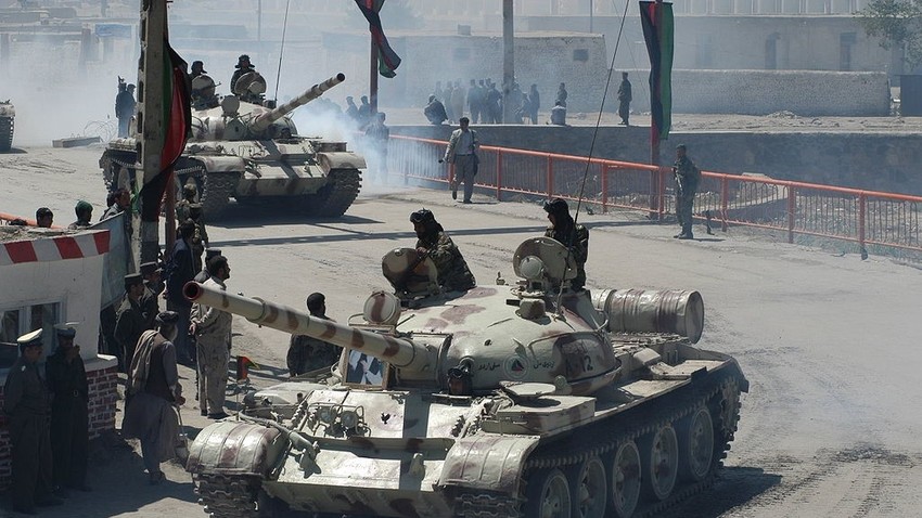 Tanque T-62 del Ejército Nacional Afgano (2007)
