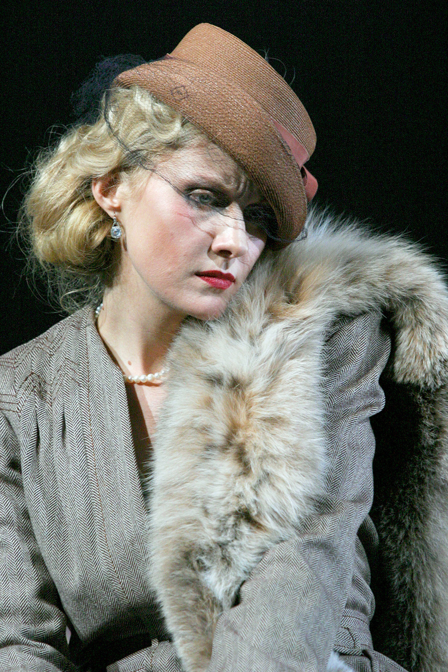 Renata Litvinova as Lyubov Ranevskaya in 'The Cherry Orchard' staged at the Moscow Art Theater.