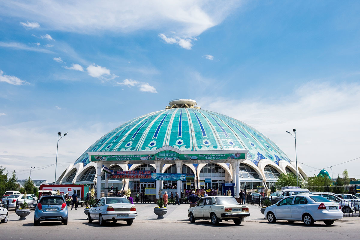 El Bazar Chorsu o Eski Yuva de Tashkent, una de las principales atracciones de la ciudad.