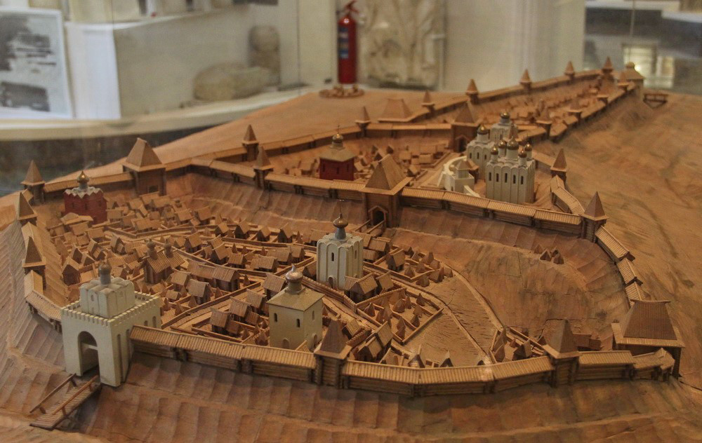 Old Vladimir model in the local Historical Museum