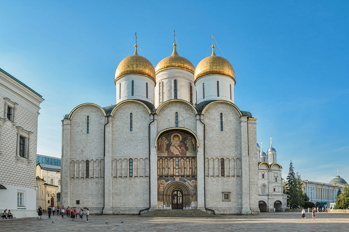 Katedral Uspensky di Kremlin Moskow.