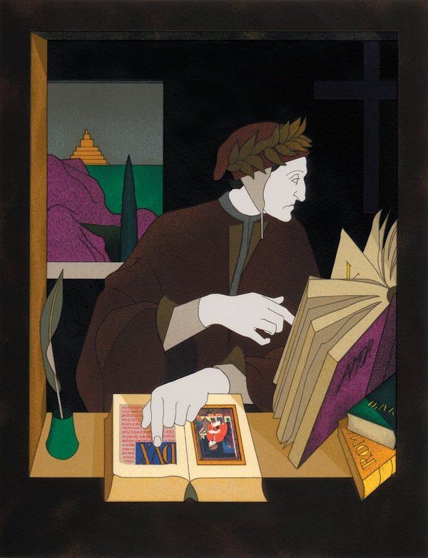 Tom Phillips, Dante nel suo studio 