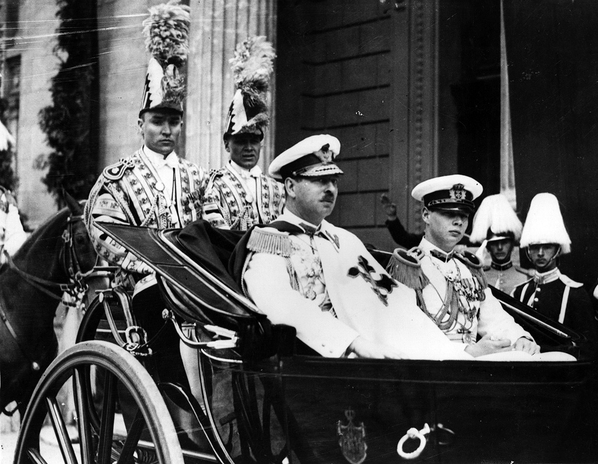 Carlo II con il figlio nel 1939
