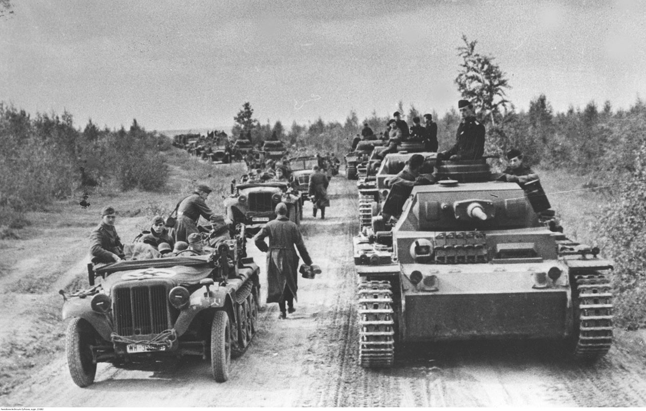 Troupes allemandes sur le front de Moscou