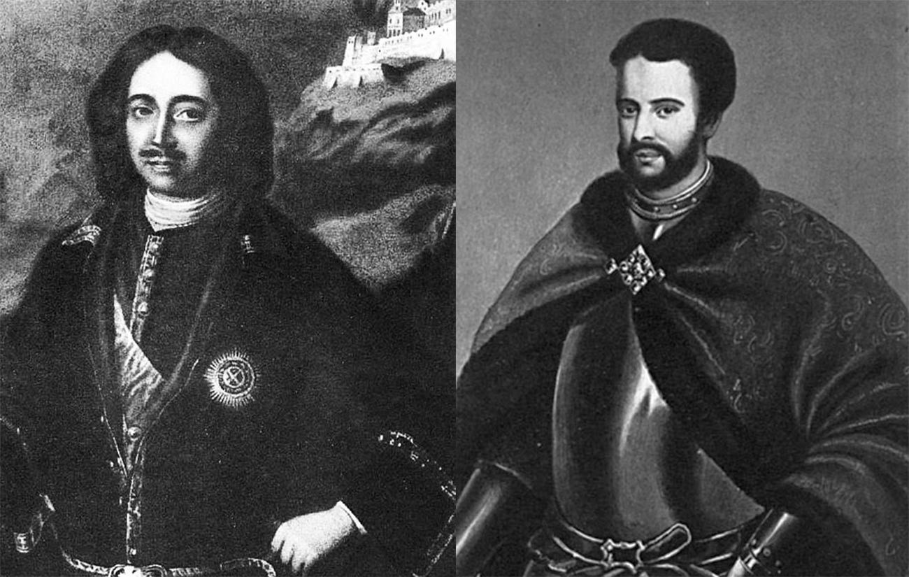 Pyotr yang Agung (kiri) dan Ivan V.