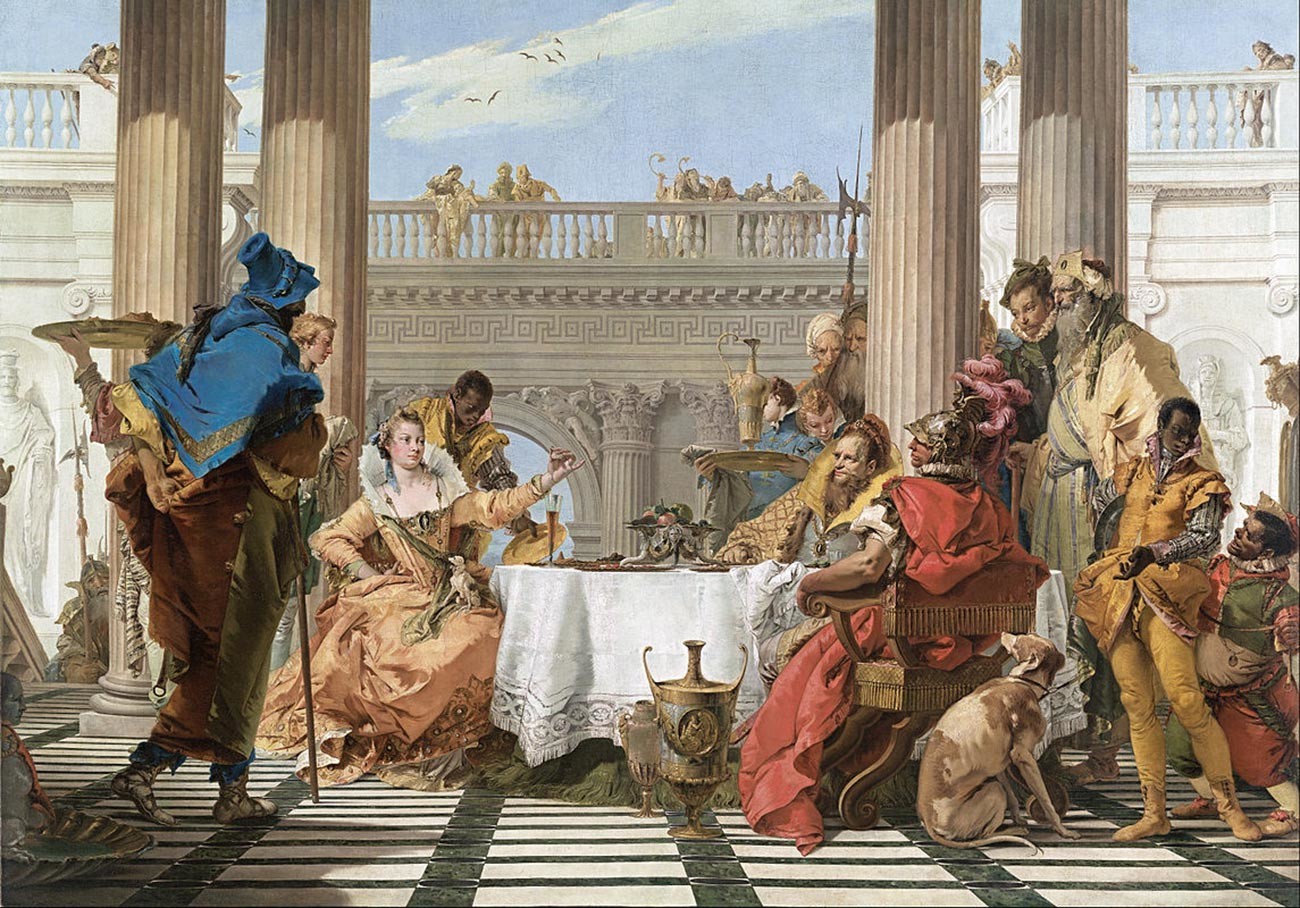 Giovanni Battista Tiepolo. Kleopatrina gozba