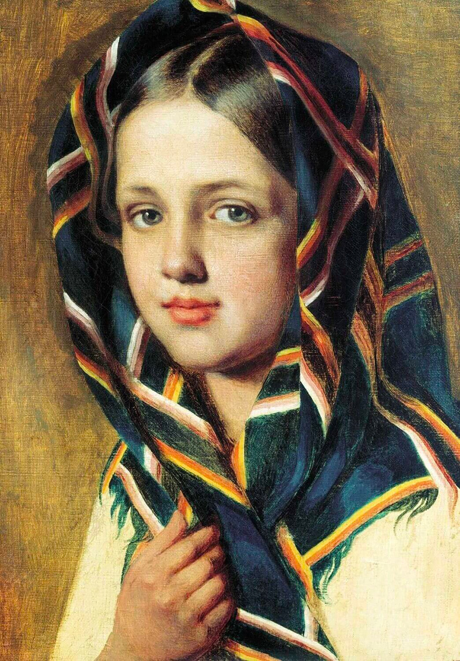 Jeune fille au foulard, années 1820