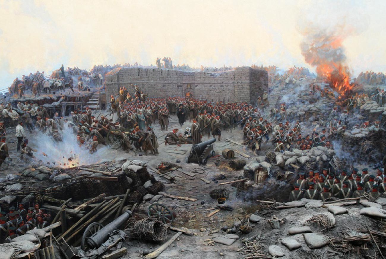 Франц Рубо. Панорама «Оборона Севастополя 1854—1855 гг.» (Фрагмент)