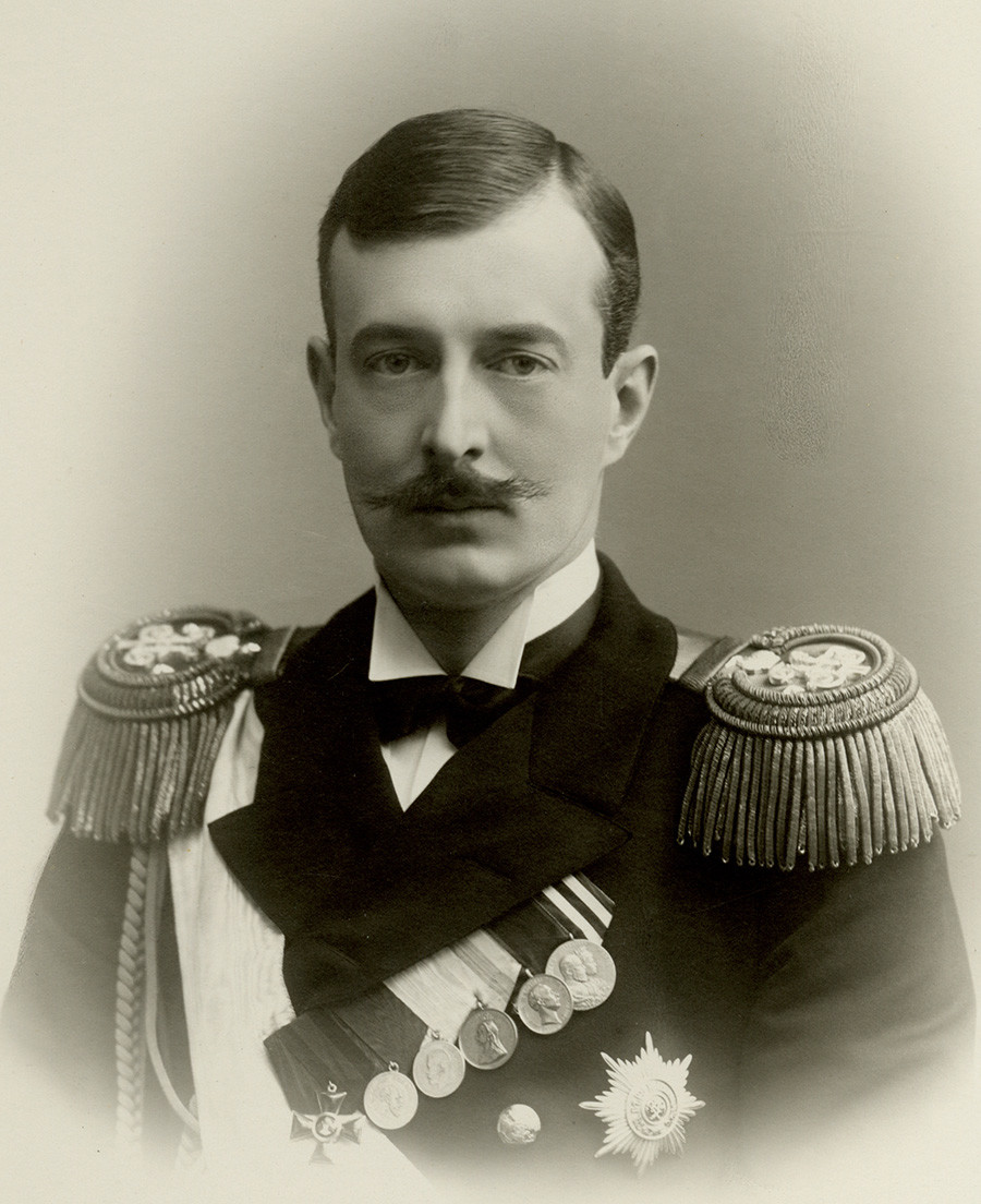 Grand Duke Kirill Vladimirovich, Georgy Romanov's maternal great-grandfather.