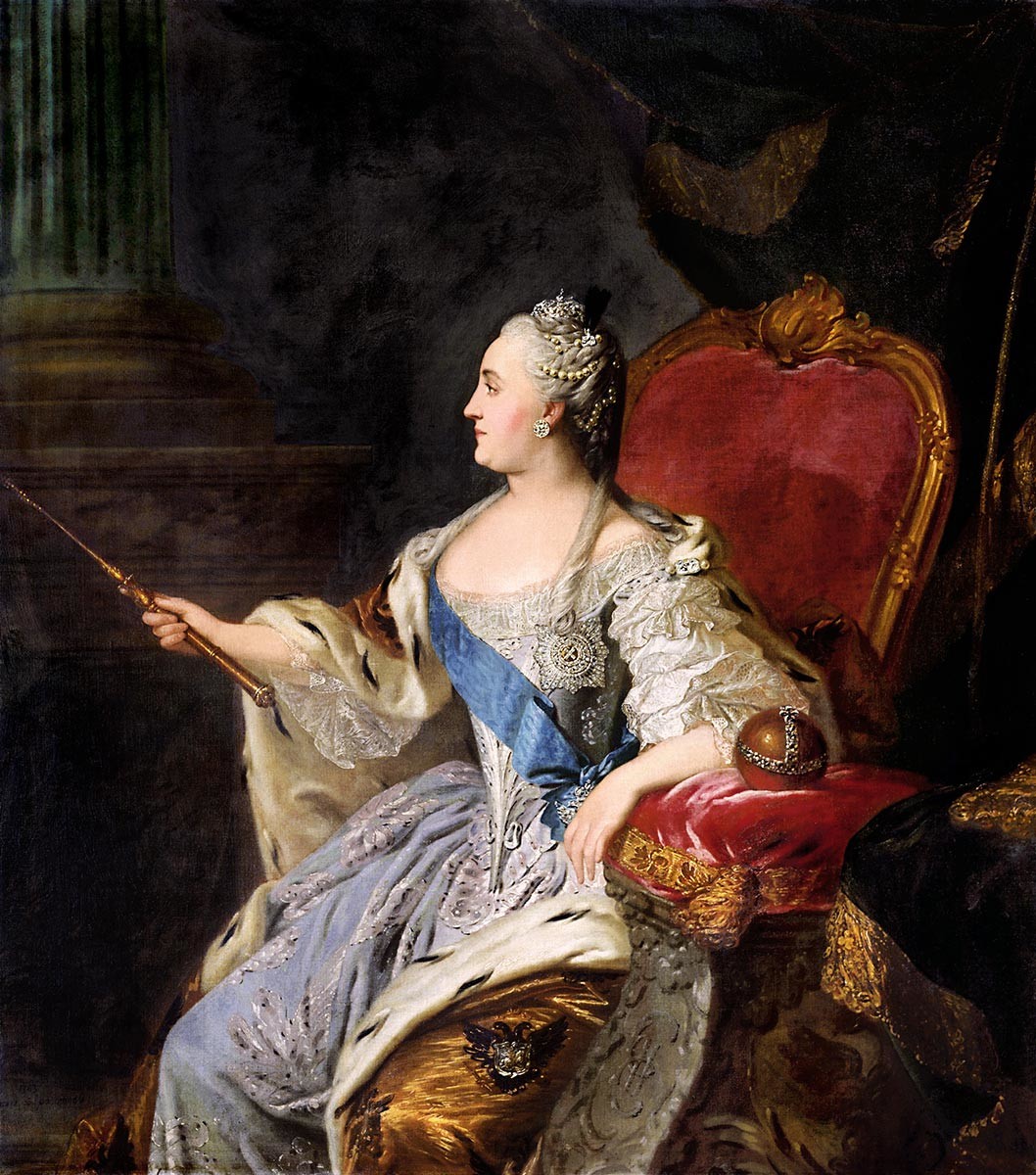 F.Rokotov. Portrait of Catherine the Great, 1763