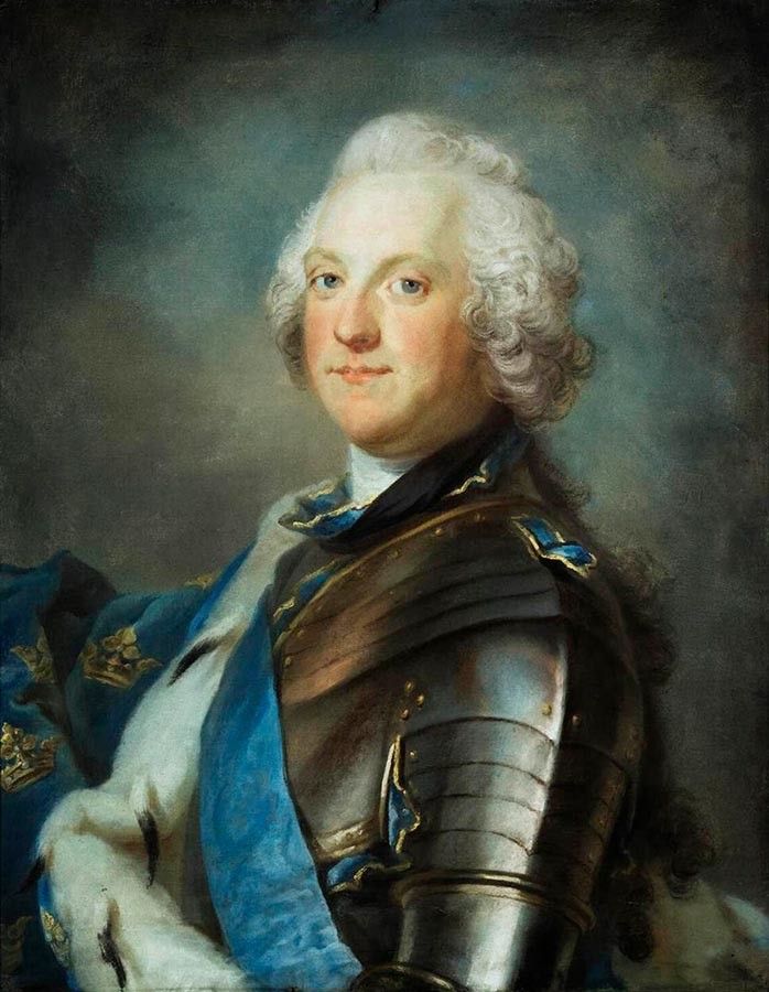 Gustaf Lundberg. Retrato de Adolfo Federico, rey de Suecia.
