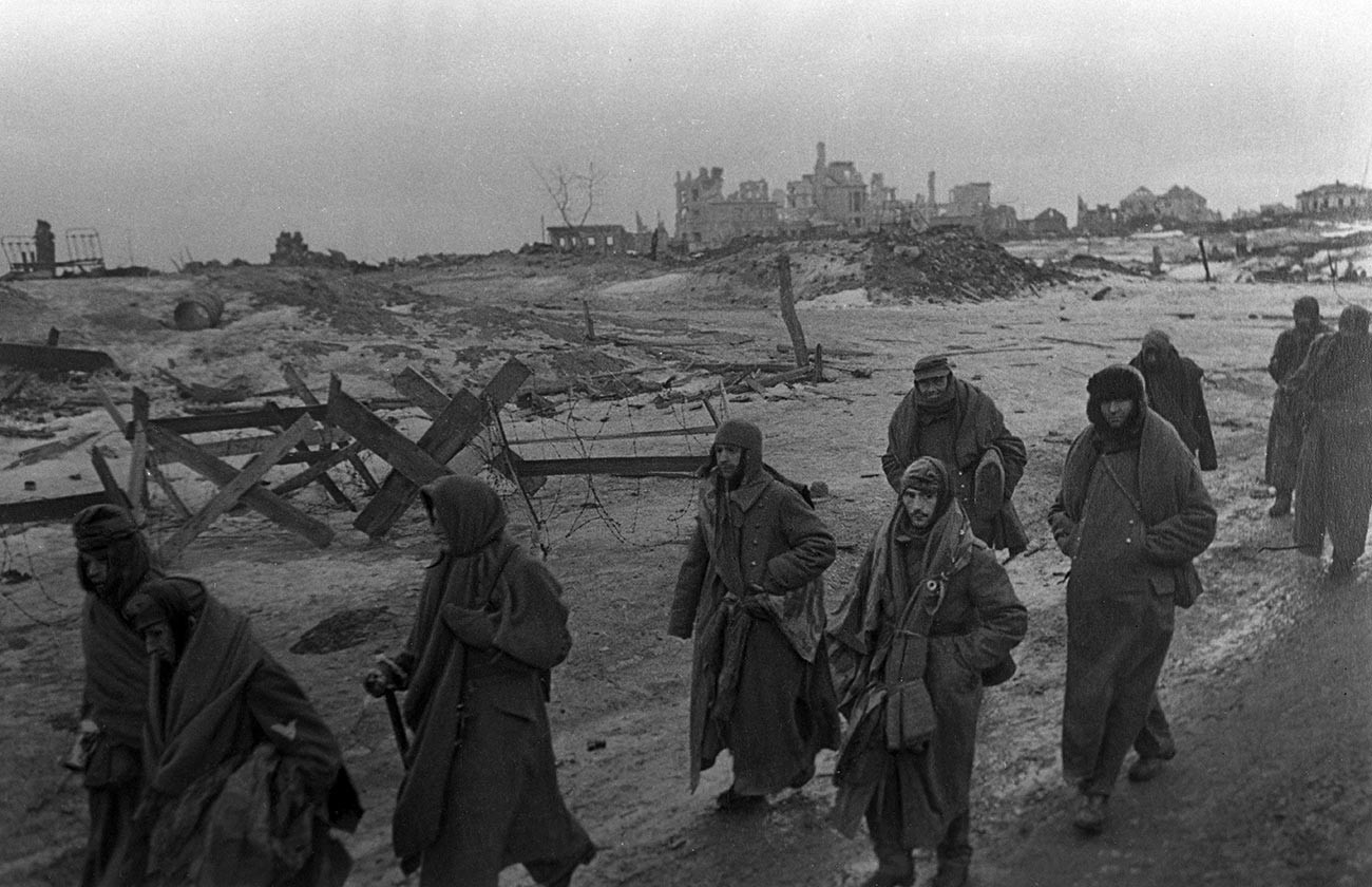 Prisonnier de guerre allemand après la bataille de Stalingrad, 1943