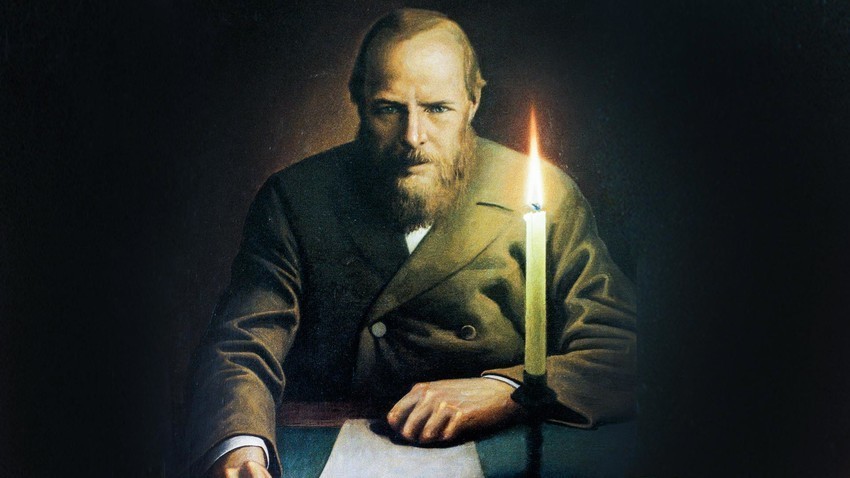 Retrato de Fiódor Dostoiévski. Obra de Konstantin Vassíliev.