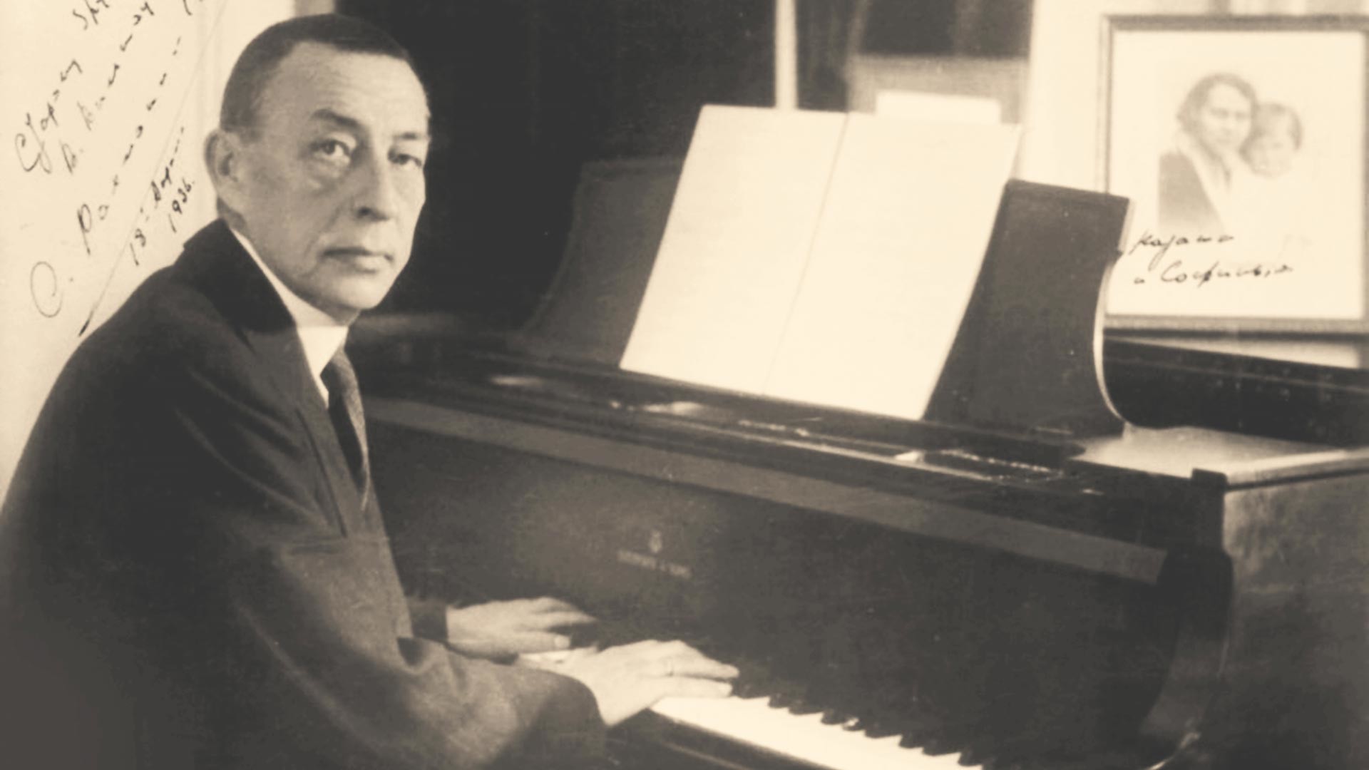 Sergueï Rachmaninov à sa Villa Senar en 1936