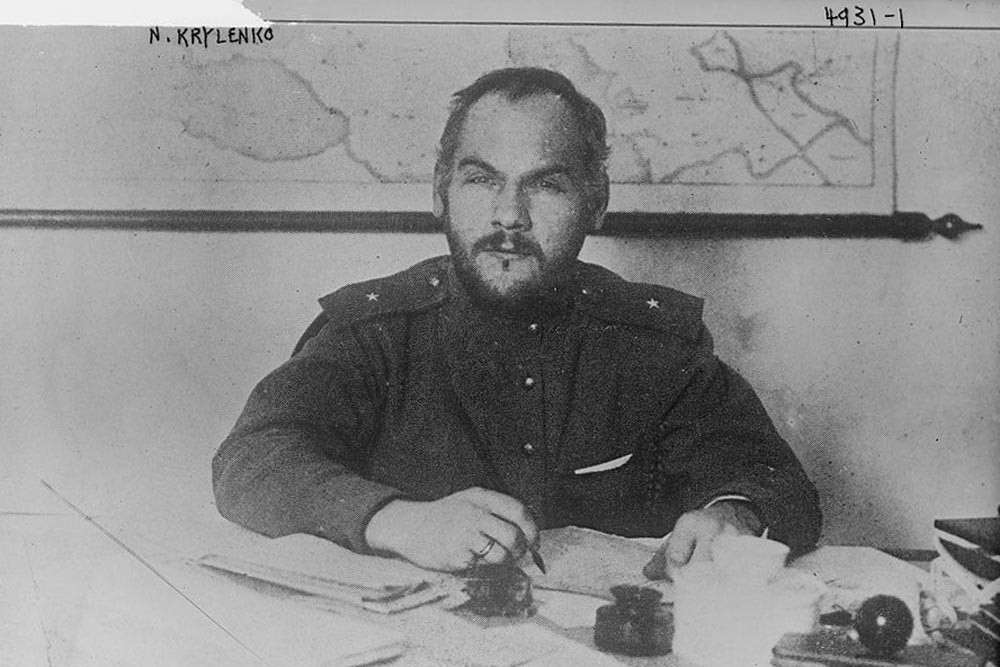 Nikolay Krylenko in 1918.