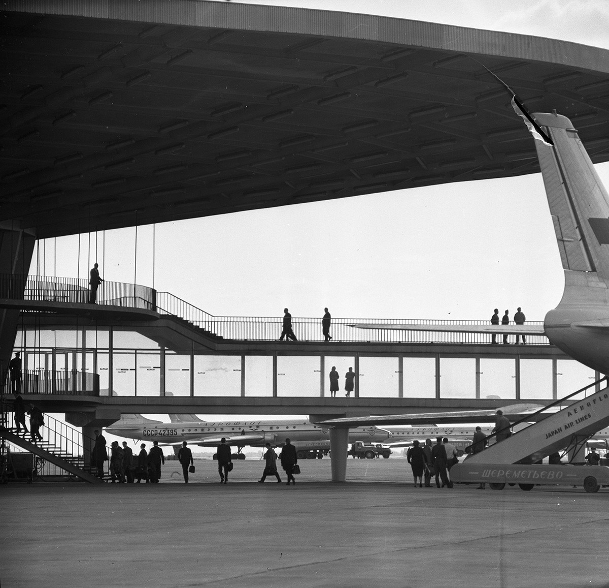 L'aéroport de Cheremetievo. Terminal B (« Verre »), années 1970
