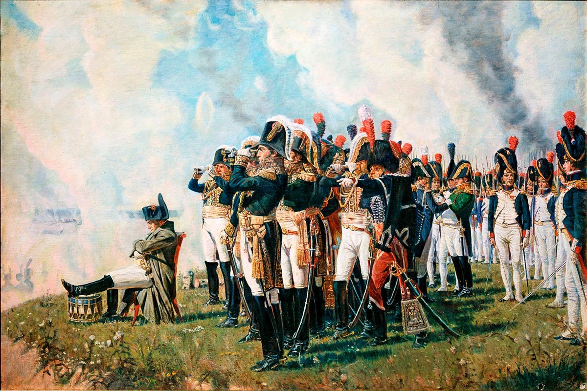 Napoleon auf den Borodino-Höhen. Gemälde von Wassili Wereschtschagin. 