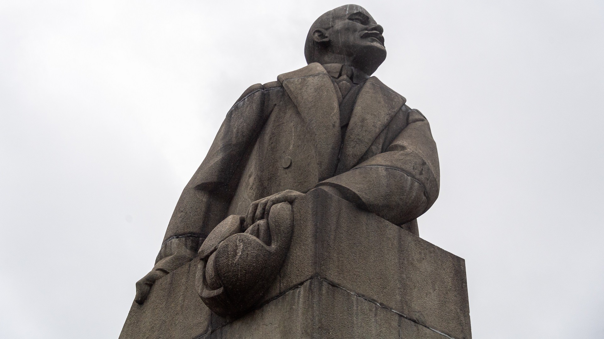 Statue de Lénine à Petrozavodsk, capitale de la République de Carélie (nord-ouest de la Russie)