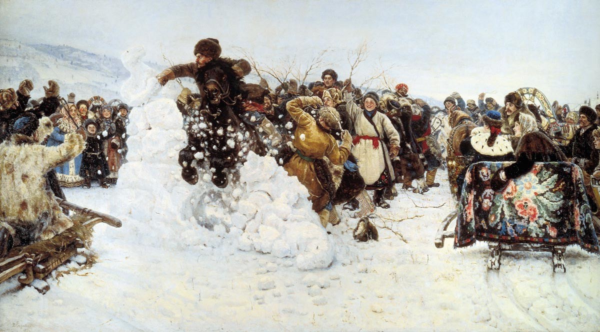 Vasily Surikov. Taking a Snow Town