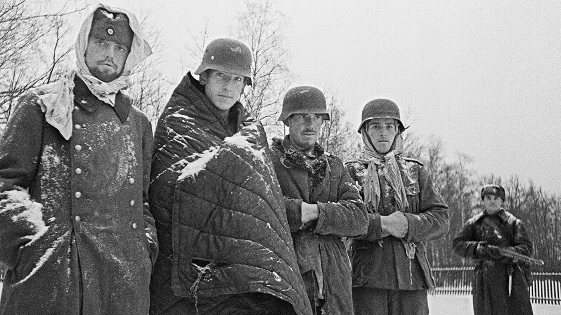  Пленные немцы под Москвой, декабрь 1941 года.