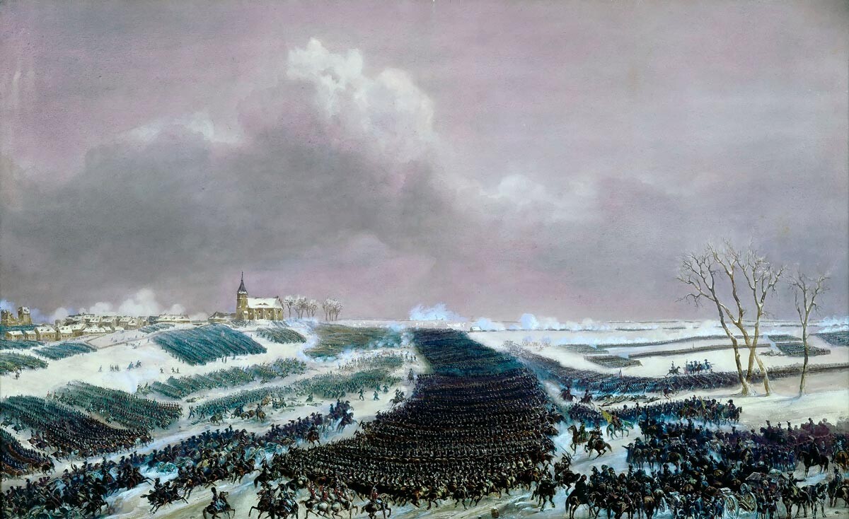 “Pertempuran Eylau, 1807” oleh Jean-Antoine-Siméon Fort, 1807