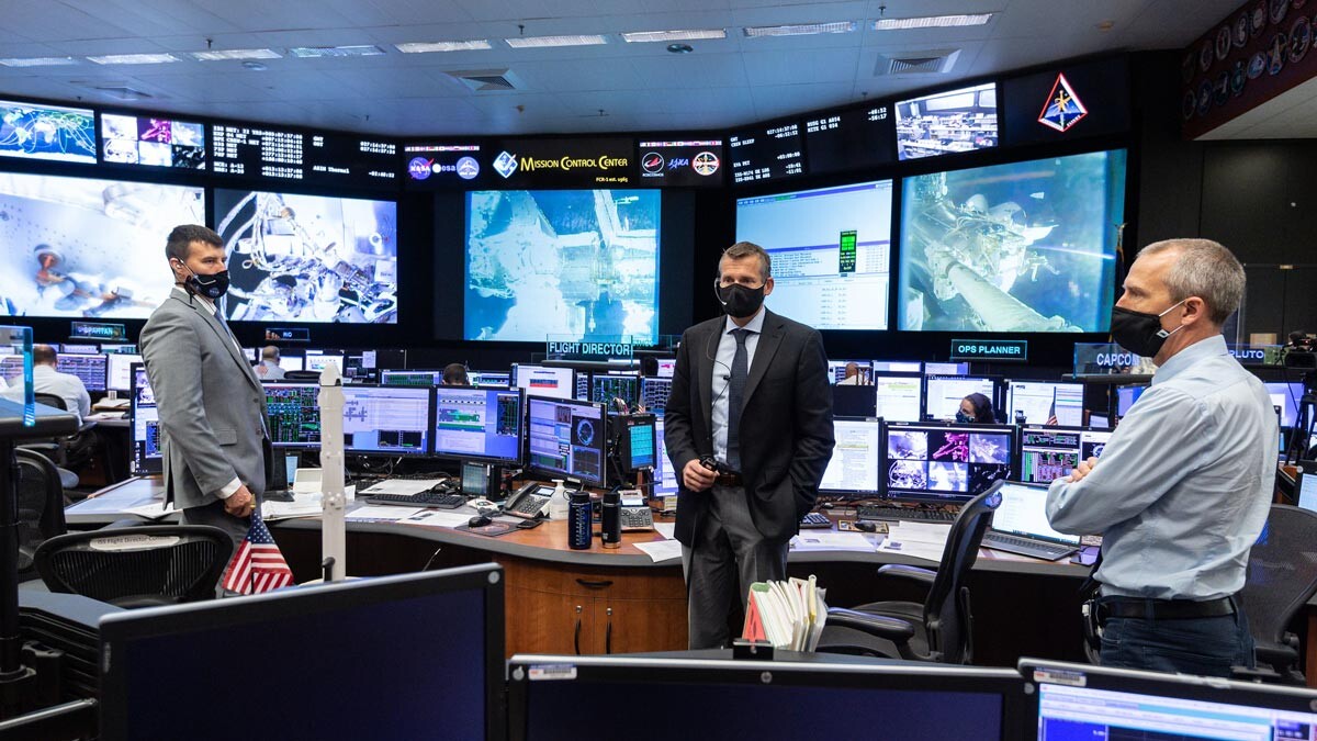 Kontrol Misi NASA di Houston.