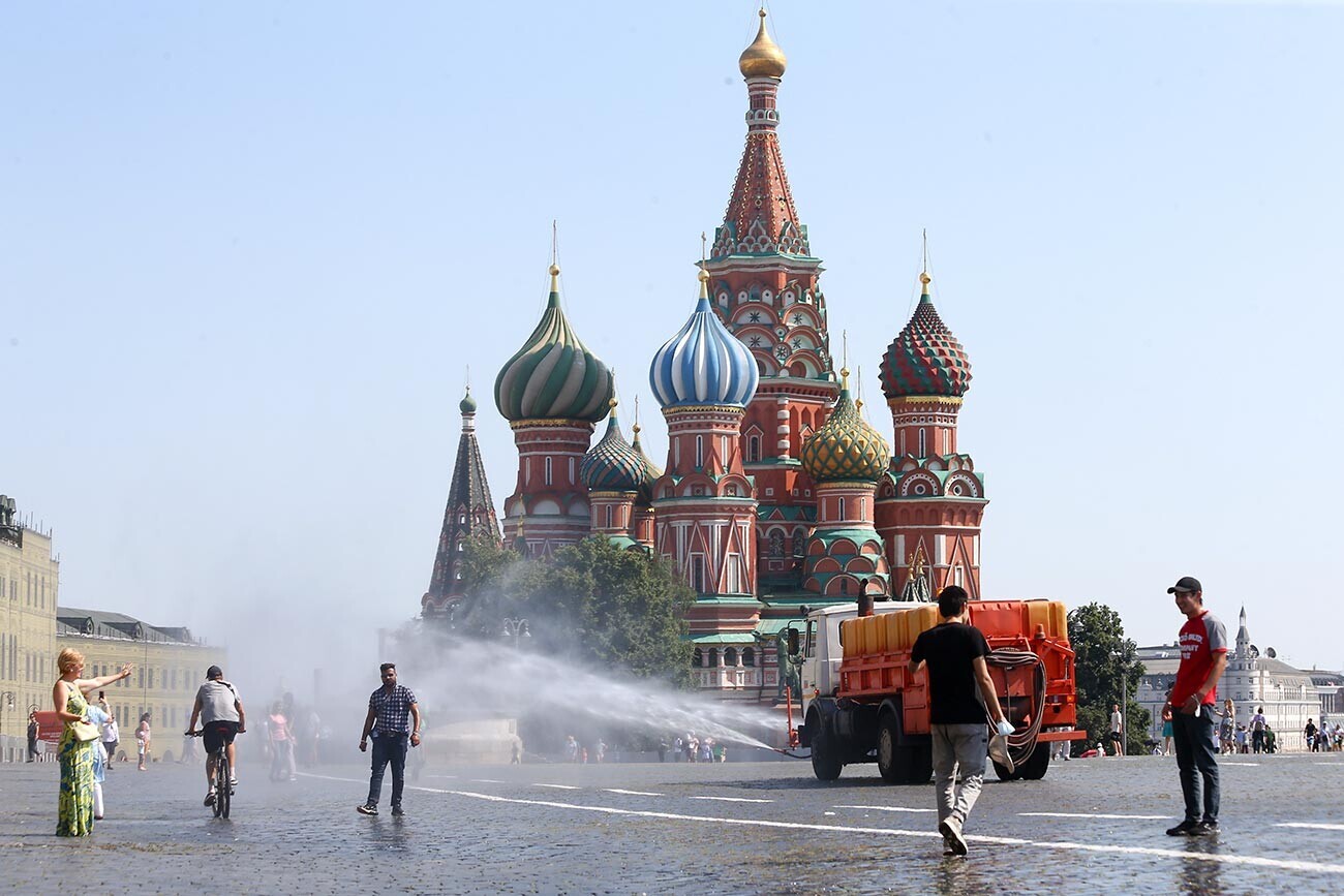 Летна жештина во Москва 13 јули 2021. година.
