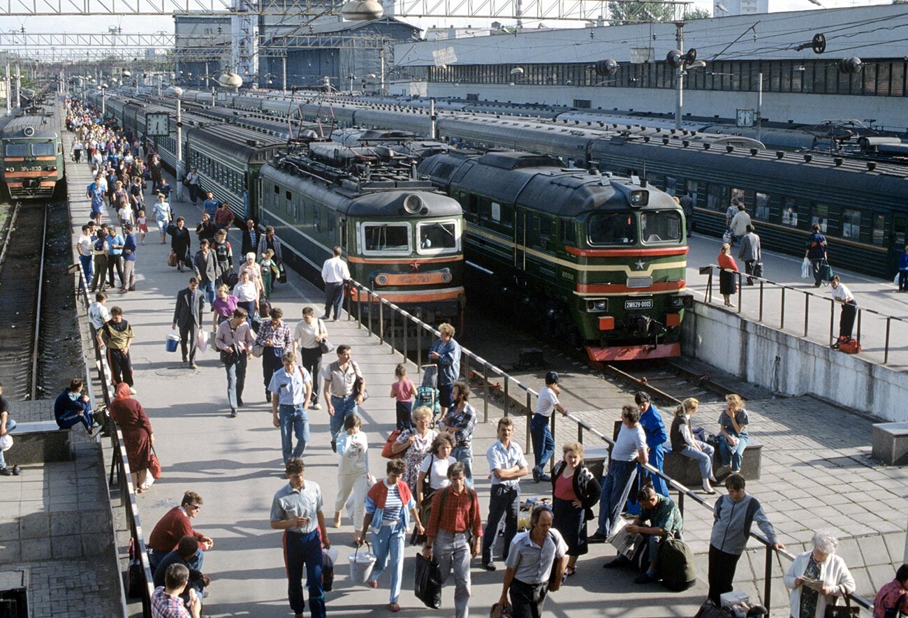 Une gare soviétique