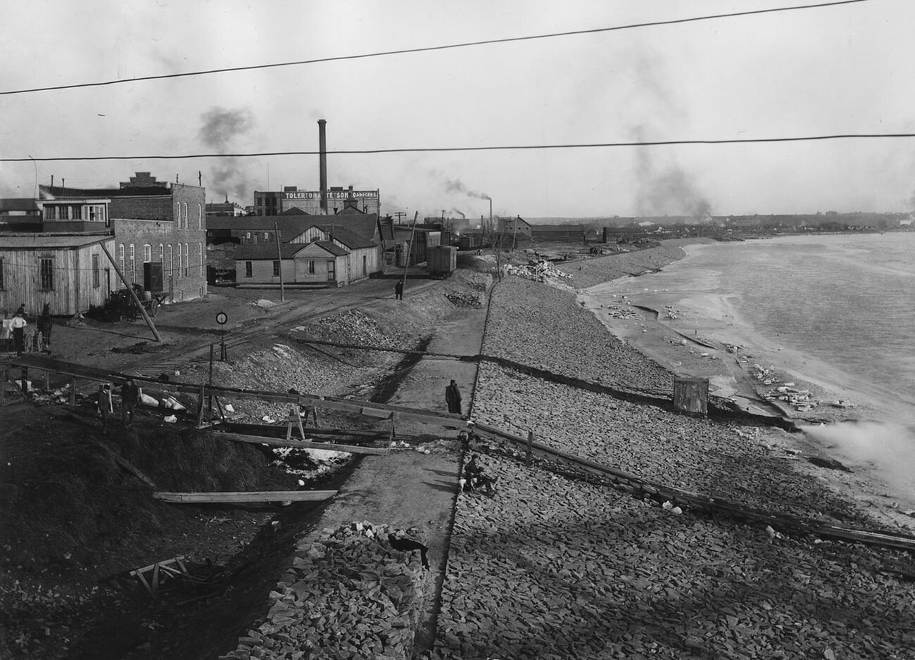 Nabrežje v Sioux Cityju, 1912