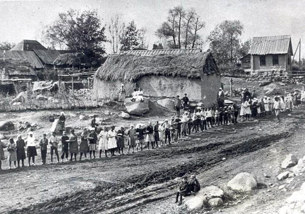 Village de Sofiïskaïa (désormais la ville de Talgar), années 1920

