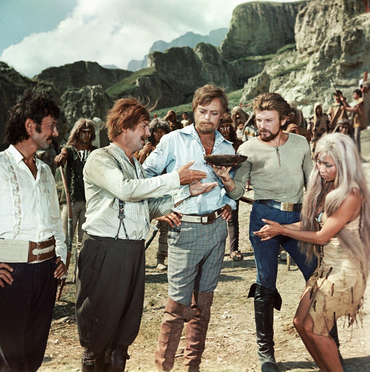 A scene from the Sannikov Land film, 1973.