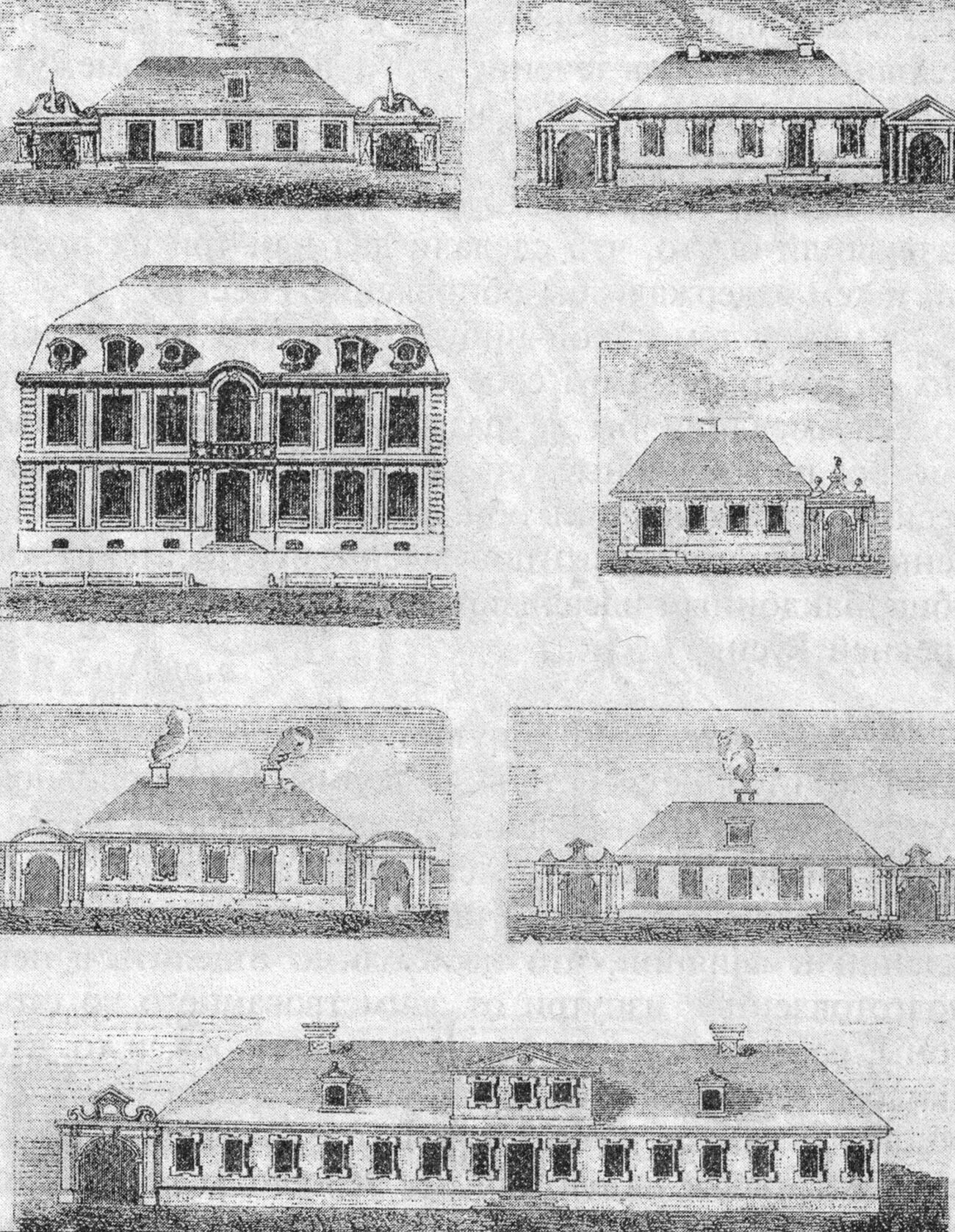 The types of houses in early St. Petersburg