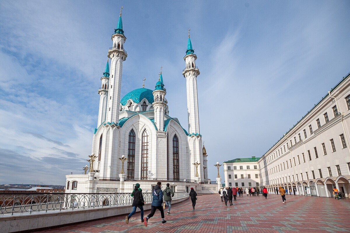 Mezquita en el Kremlin de Kazán, capital de Tartaristán