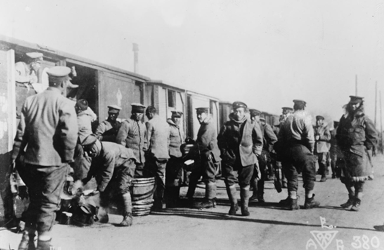 Japanese Troops in Harbin, 1919.