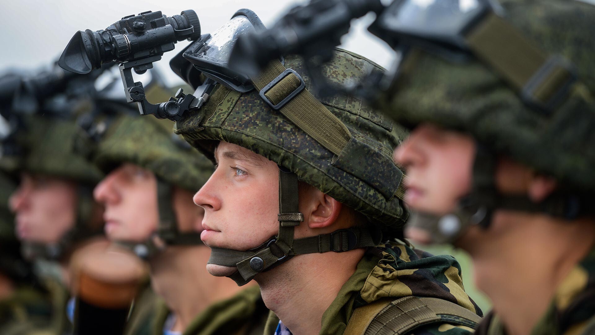 Vojnici na zajedničkim strateškim vježbama Bjelorusije i Rusije. 