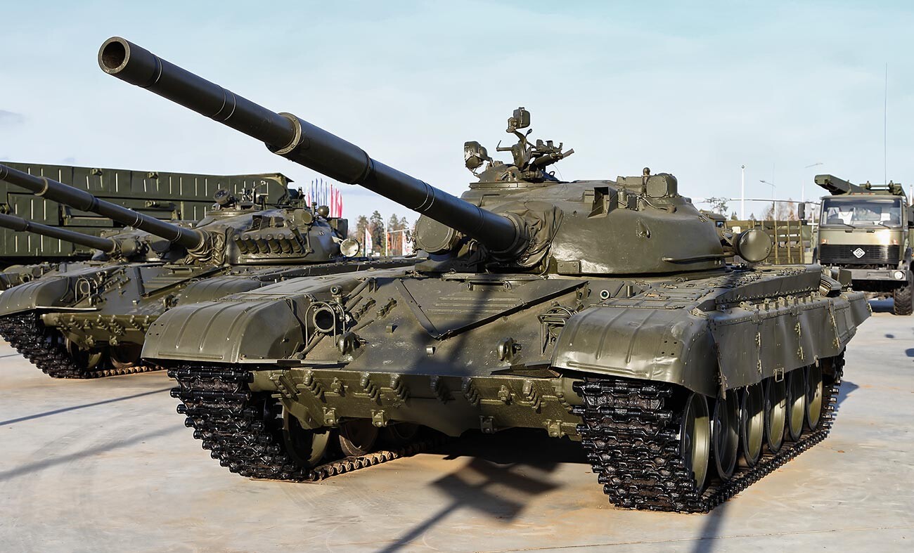T-72 during a military exhibition in Moscow suburbs 