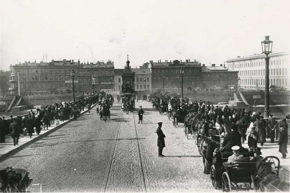 Николајевски мост са коњско-железничким путем, 1900 - 1903.