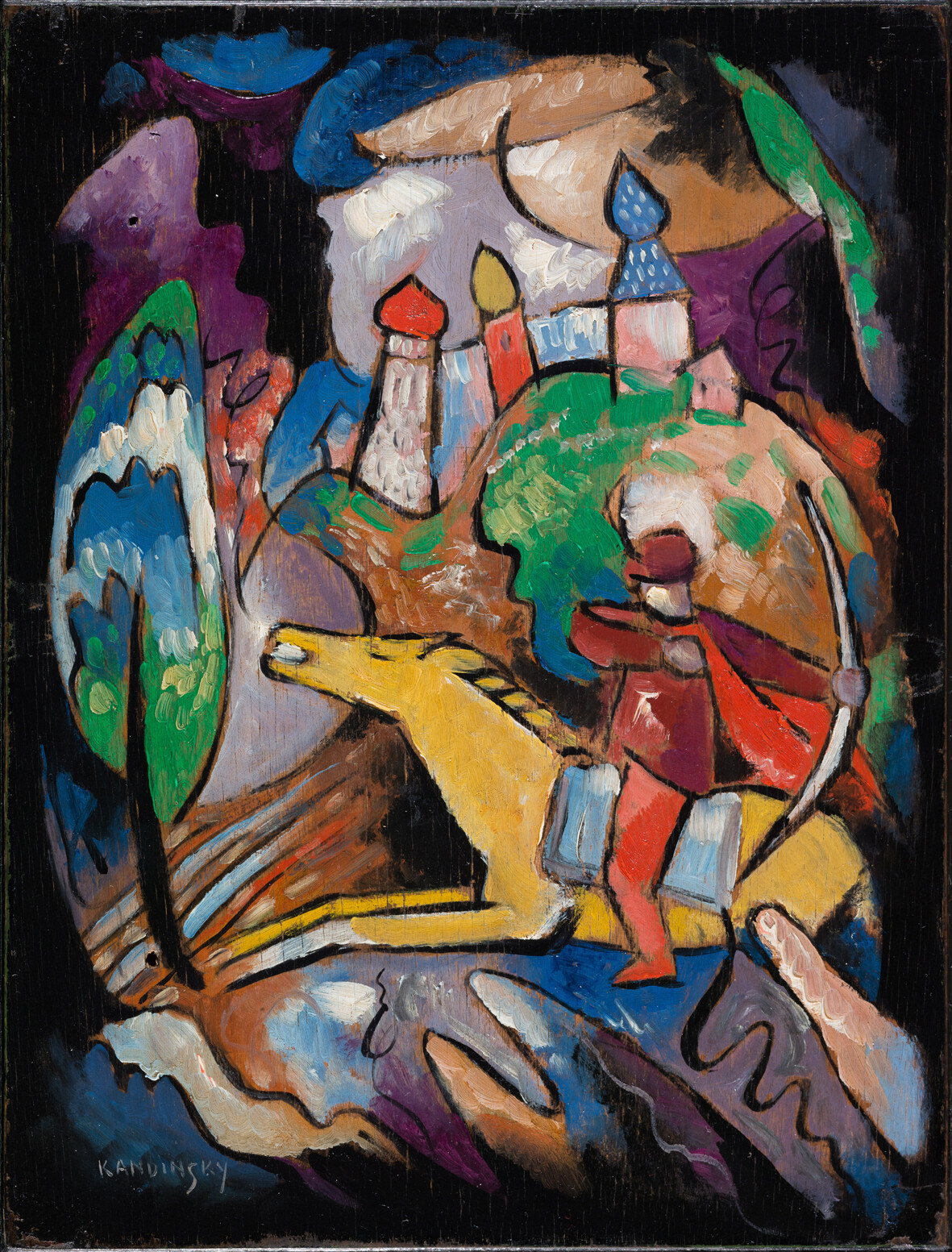 Vasilij Kandinskij, Rider, 1909-1910. Collezione privata, Vienna
