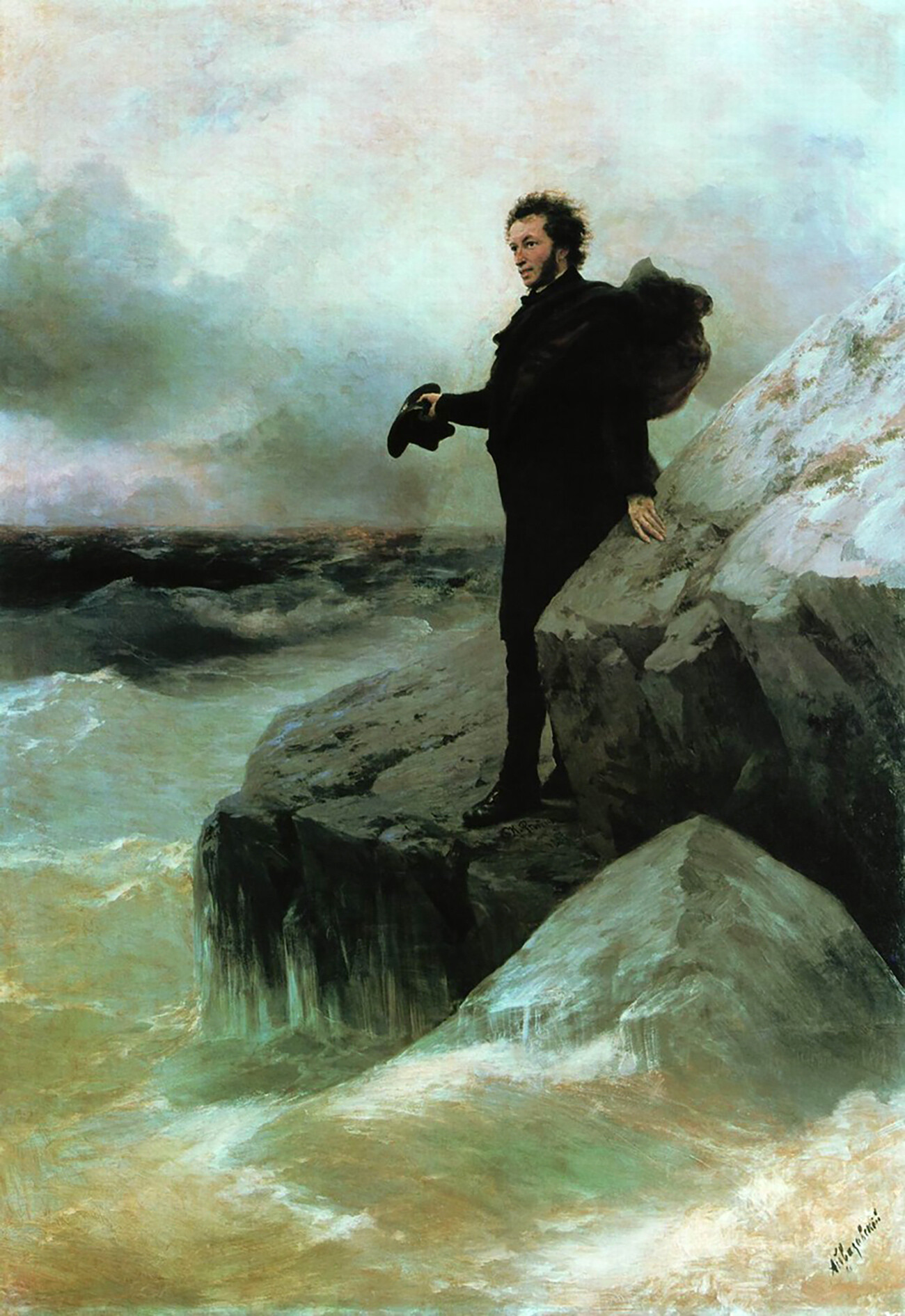 Иван Айвазовский, Илья Репин. «Прощание Пушкина с морем». 1877