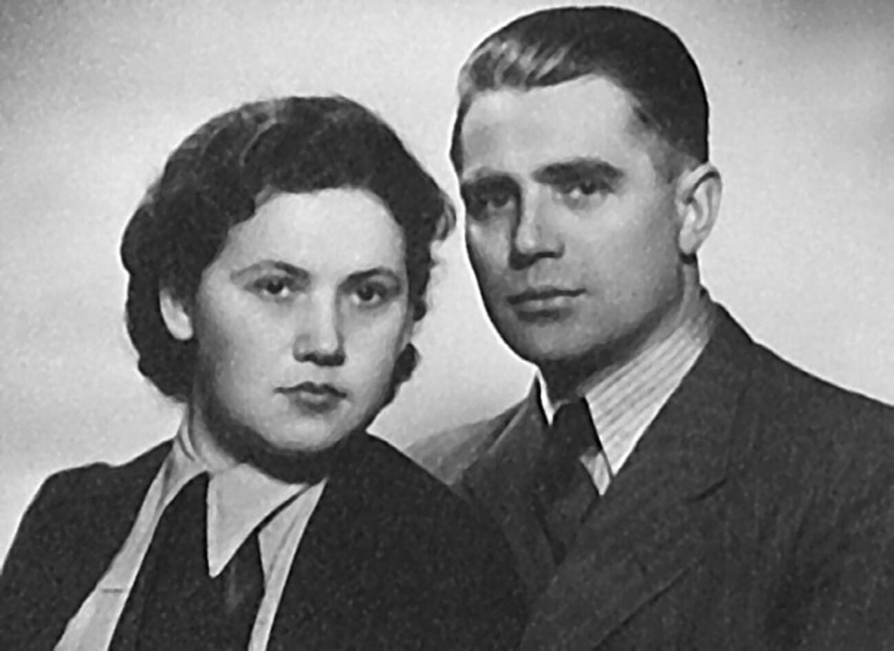 Pyotr Tavrin and Lidia Shilova.