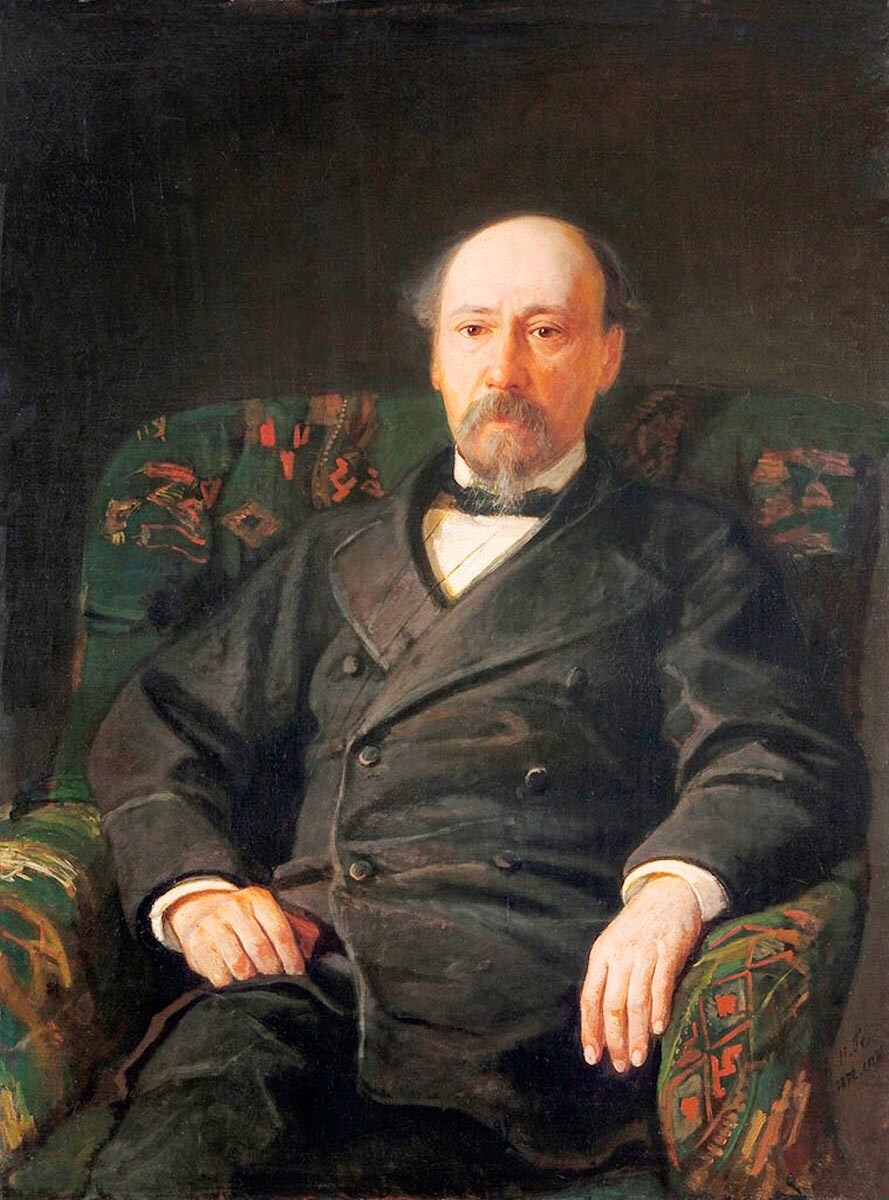 『ニコライ・ネクラーソフ』、ニコライ・ゲー作、1872年