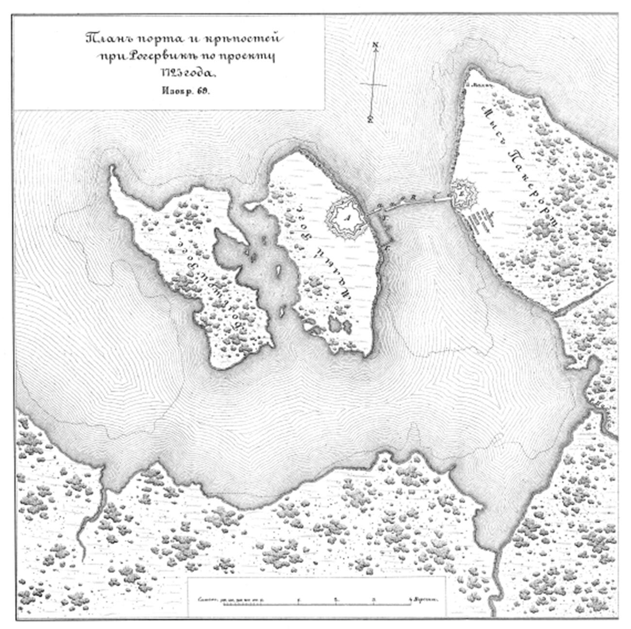 ロゲルヴィク港、1723年