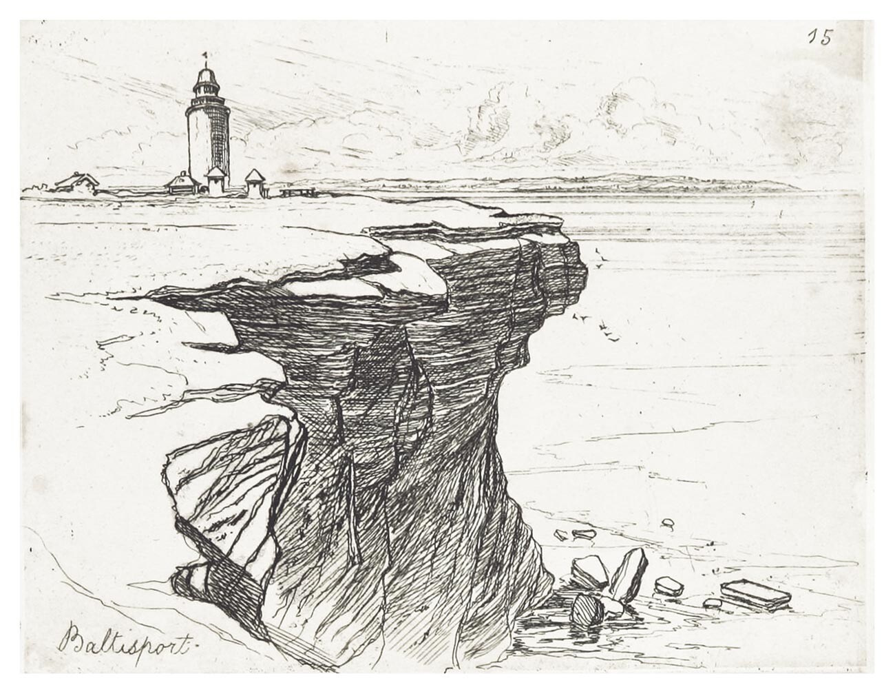 ロゲルヴィクの辺りの岸と灯台