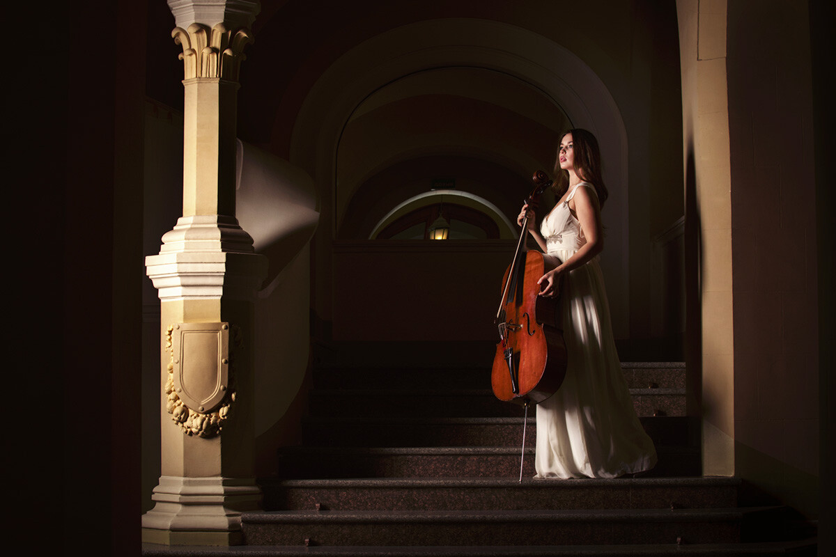 La violoncelliste Anastasia Leonova. Moscou, 2019