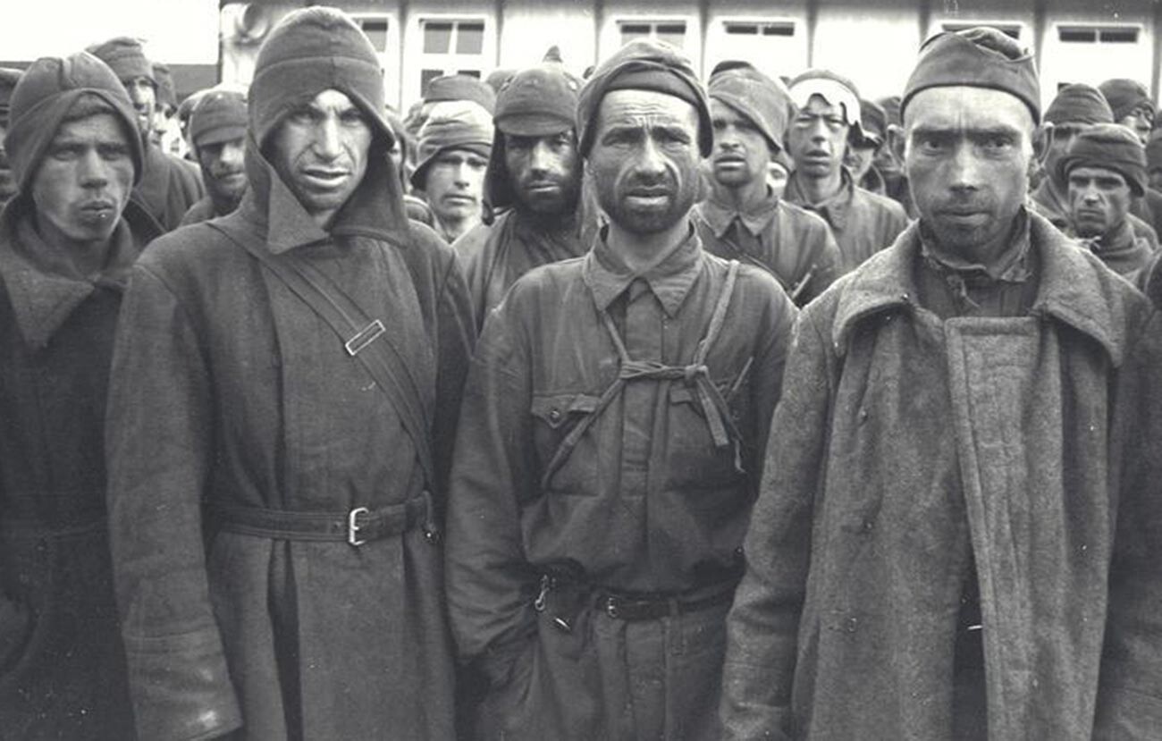 Prisoners in Mauthausen.